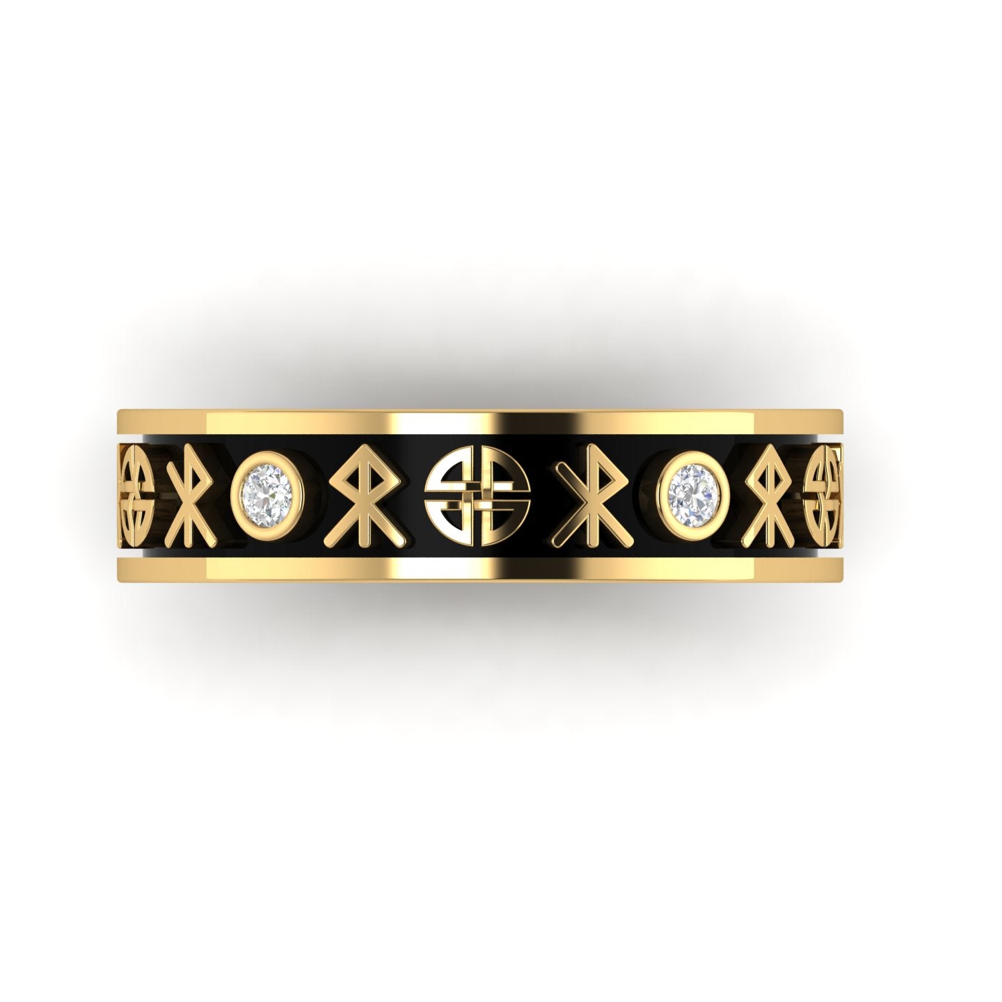 ViKING | 14K Men's Nordic Diamond Wedding Ring