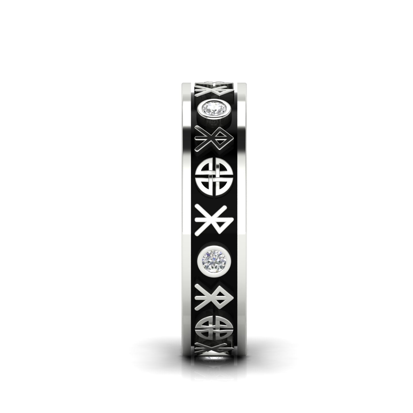 ViKING | 14K Men's Nordic Diamond Wedding Ring