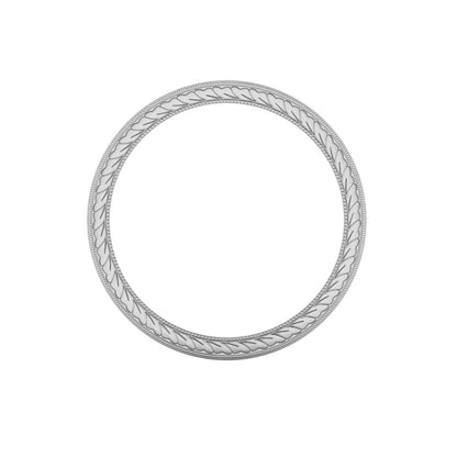 MAGNA | 14K Unisex All-around Hand-carved Wedding Ring