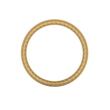 MAGNA | 14K Unisex All-around Hand-carved Wedding Ring