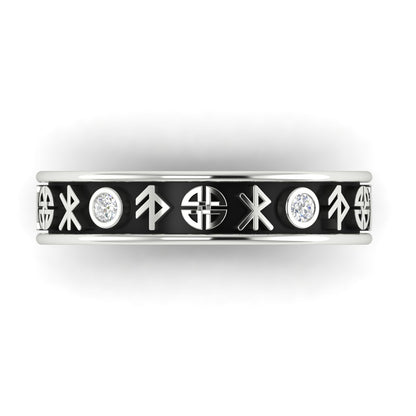 FREYJA | 14K Nordic Goddess Wedding Band