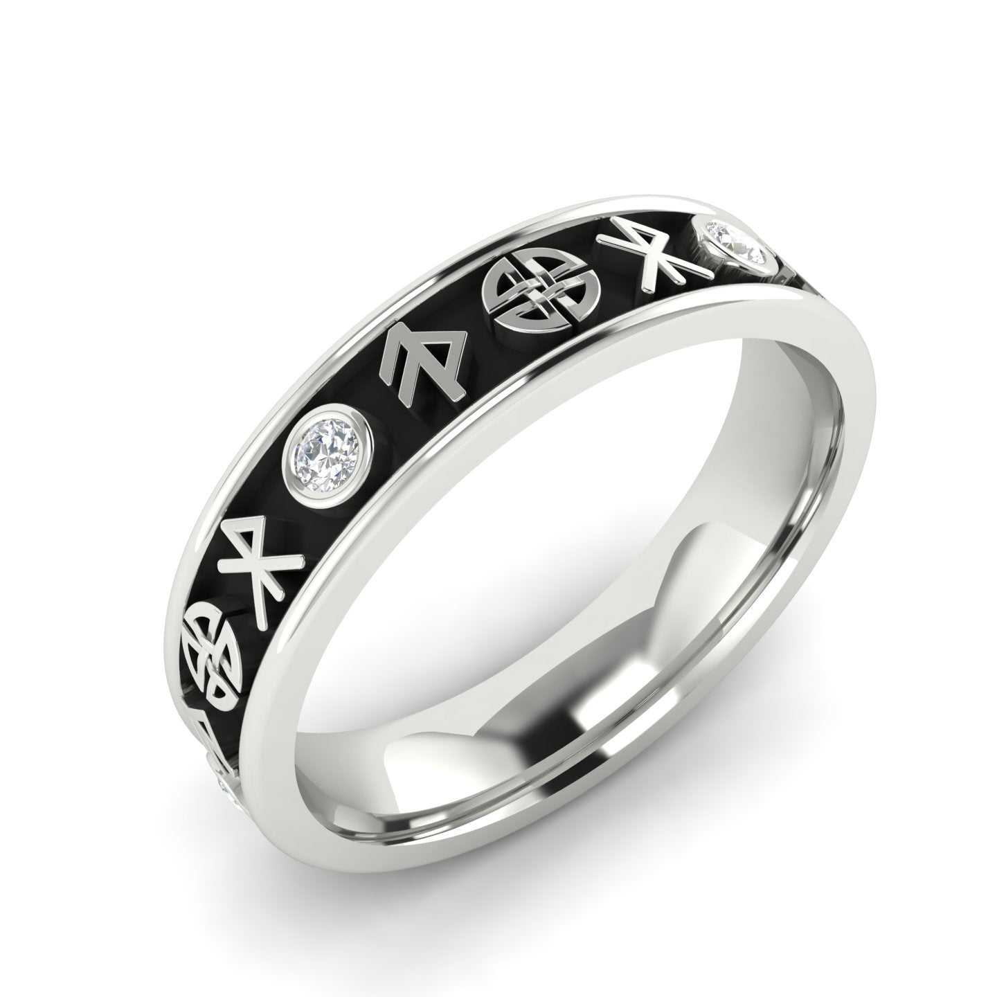 FREYJA | 14K Nordic Goddess Wedding Band