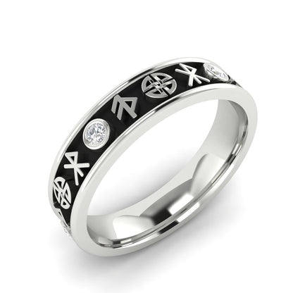 FREYJA | 14K Nordic Goddess Wedding Band
