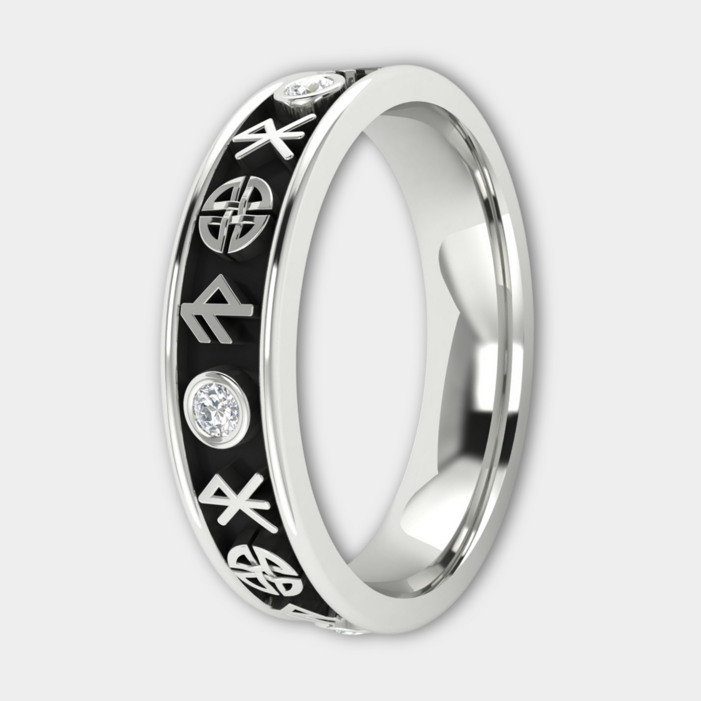 FREYJA | 14K Nordic Goddess Wedding Band